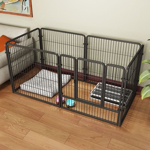 狗窝一室一卫一厅狗围栏室内狗窝栅栏H厕所一体狗狗笼子中型犬围