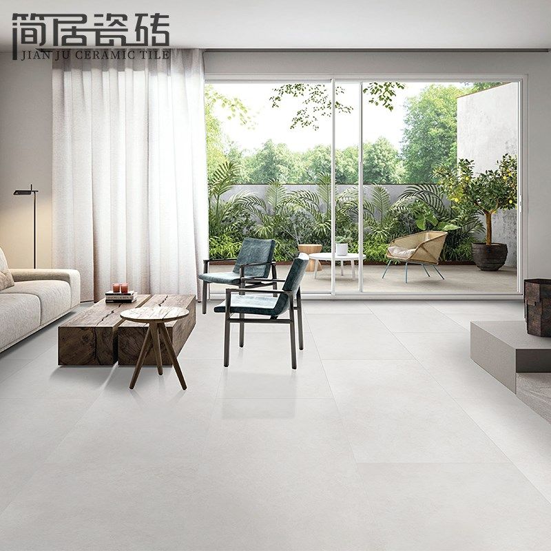 简约现代柔光面灰色微水泥瓷砖 别墅客厅卫生间地砖墙砖600*1200