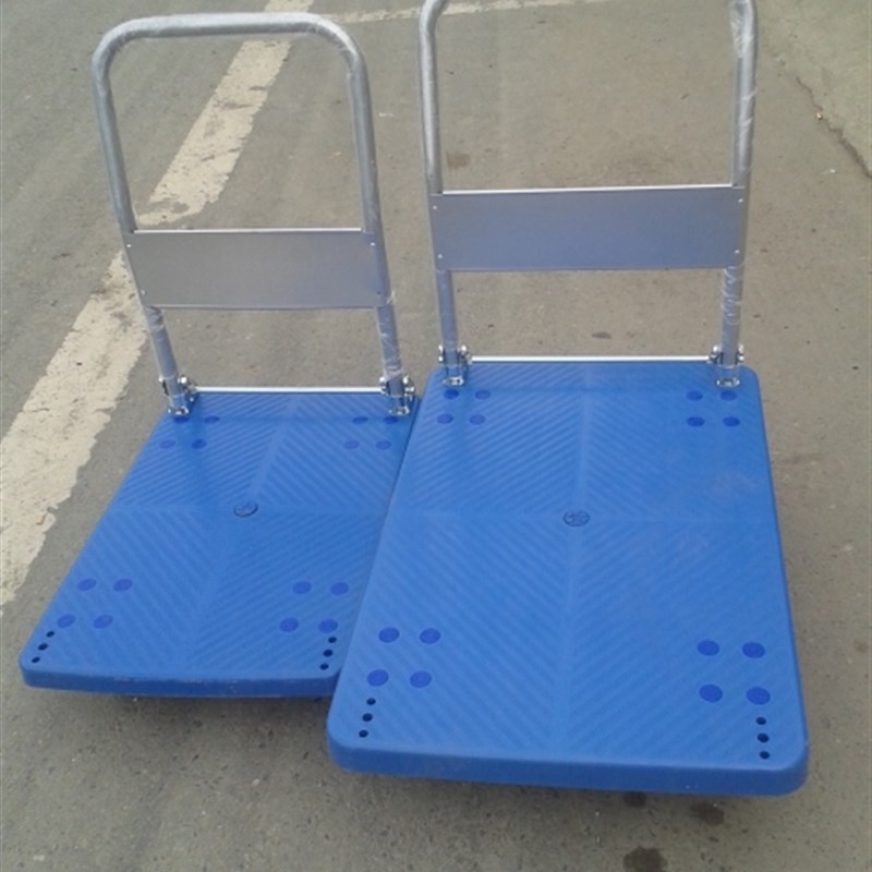 平板车静音手推车推货车拉货车小拖车乌龟车周转车折叠搬运车