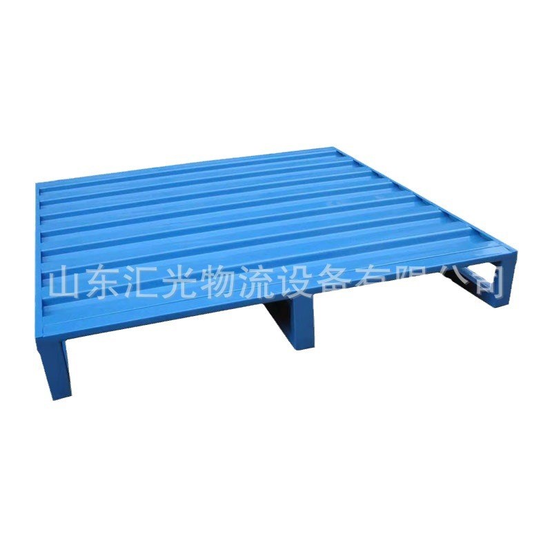 重型金属钢制托盘 单双面镀锌铁托盘 双面堆垛钢托盘现货 防滑型