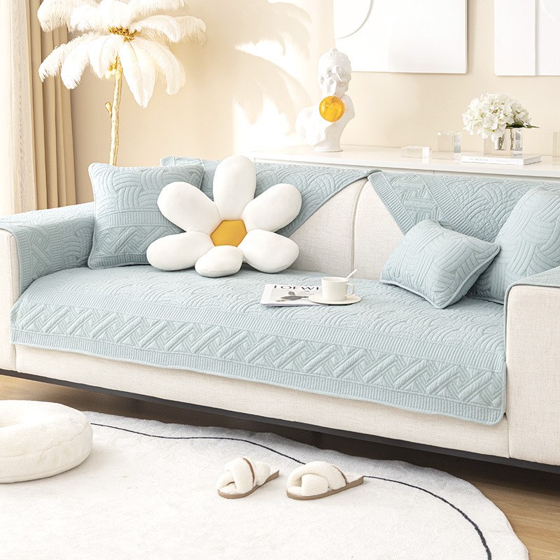 通款现代简约水洗沙发垫四季通用布艺防滑坐垫子沙发套罩盖巾加厚