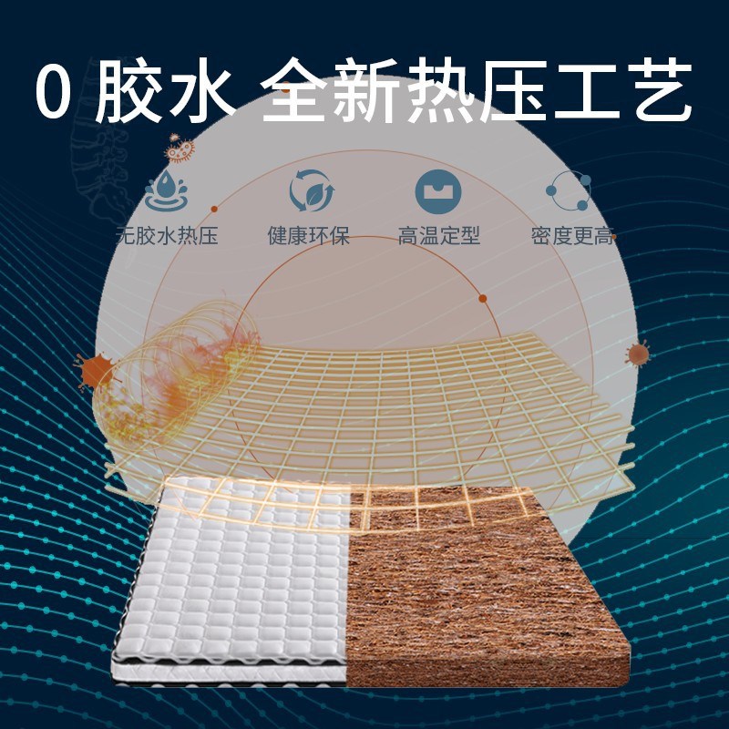 RKT4床垫硬棕垫天然椰棕1.8m3E棕榈垫偏硬家用薄厚儿童宿舍租房