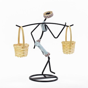 居家典雅 田园乡村农家女小夜灯赶集人摆件民宿酒店餐厅氛围装饰