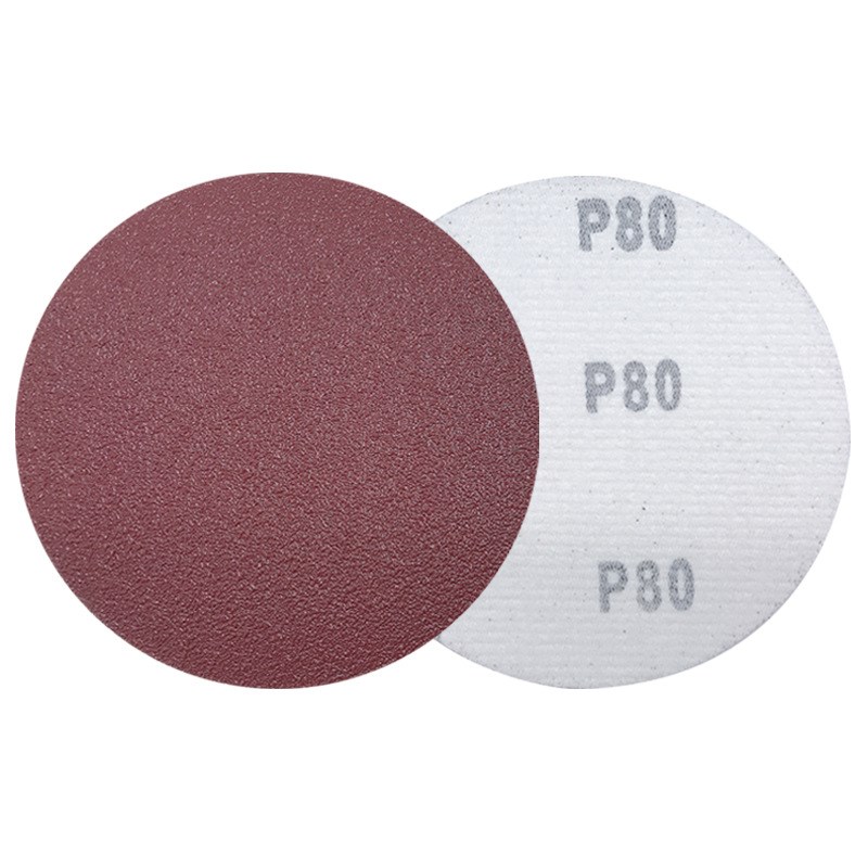 6寸150mm拉绒片自粘砂纸片圆盘打磨沙纸背植绒砂皮纸4寸5寸7寸9寸