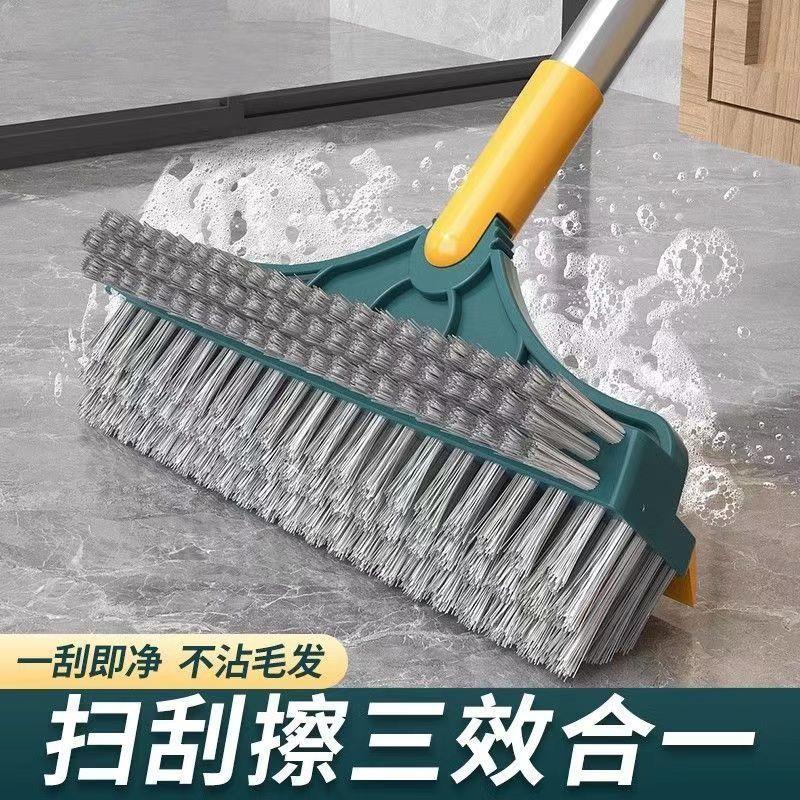 卫生间浴室地板刷洗地刷子缝隙刷瓷砖长柄洗墙厕所刮刷两用地板刷