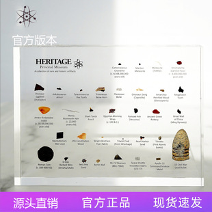 原始集齐收藏样品亚克力镶嵌迷你博物馆真实内嵌mini museum礼物