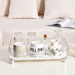 家用茶杯沥水托盘长方形客厅茶几茶具杯子收纳盒轻奢 茶盘2025新款