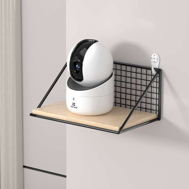 摄像头家用室外墙上室内置物架支架免打孔监控机架路由器收纳层架