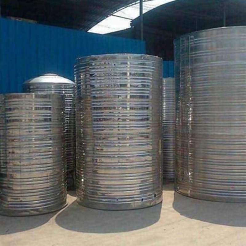 加厚304不锈钢水箱保温水塔储水罐盘管循环热水罐1吨2吨3吨储水桶