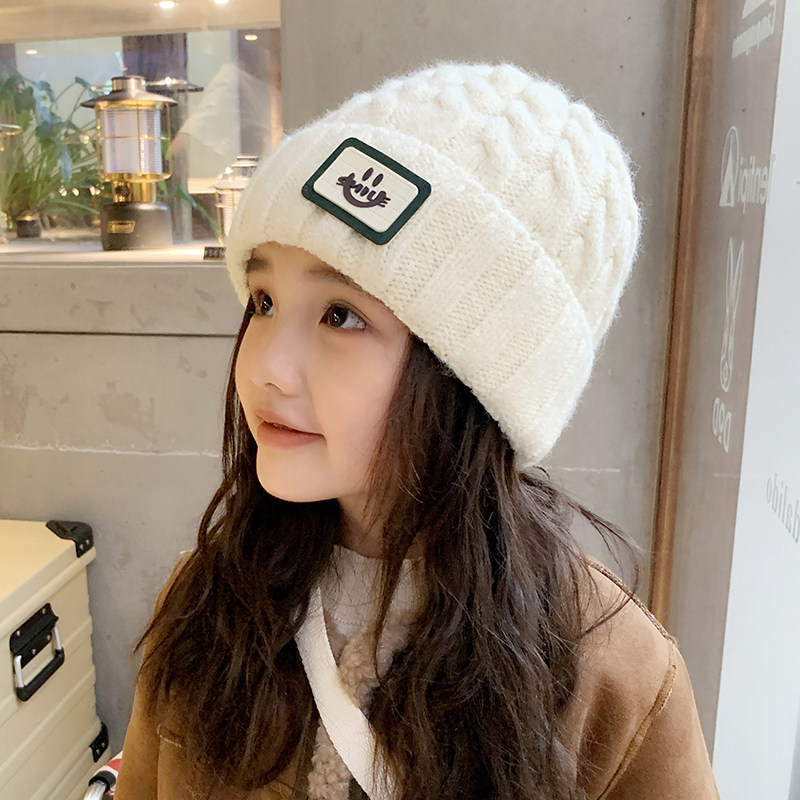 秋冬季儿童帽子2023新款毛线帽针织帽女童男童保暖加绒宝宝冬帽潮