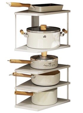 御仕家橱柜内转角置物架 厨房多层放锅J具收纳架台面厨具整理神器