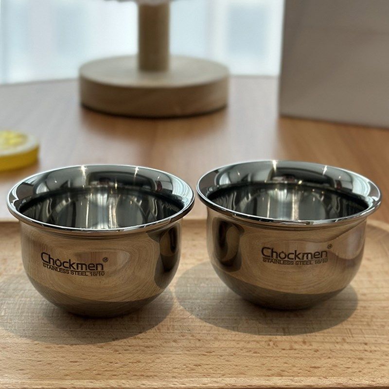 轻奢好物 加厚实心烈酒杯304不锈钢杯子迷你二两白酒杯精致一口杯