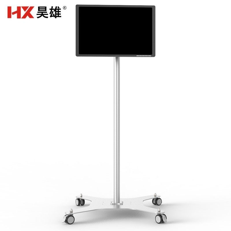 电脑显示器d移动支架落地可旋转伸缩铝合金挂架液晶电视立式推车
