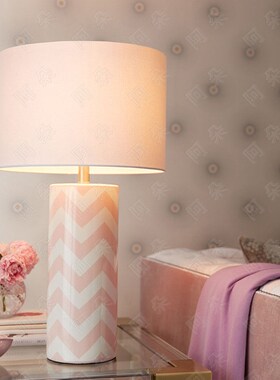 新中式陶瓷台灯卧室床头灯蓝色竹子现代简约个性679