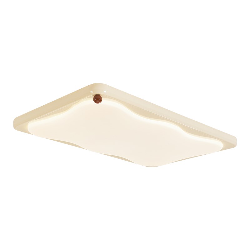 全光谱护眼中古奶油风吸顶灯简约大气客厅灯法式奶豆饼干大厅主灯