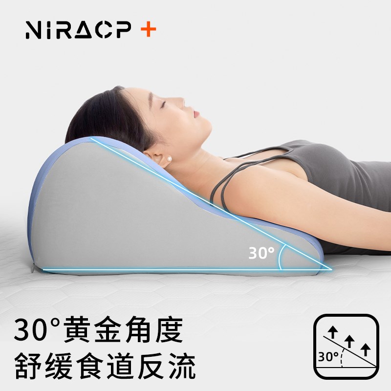 老人靠背半躺护理体位垫胃食管反流胆汁斜坡床垫防反酸枕头三角枕