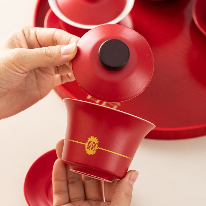 唐呈敬茶杯结婚碗筷套装喜碗改口敬酒一对碗红色婚礼陪嫁用品大全,节庆用品/礼品,喜碗/敬茶杯,淘宝优惠券,粉丝福利购,淘宝优惠卷