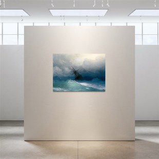 SEREN ART《风暴中的航船》大海蓝色高级感拼图成人版一千片