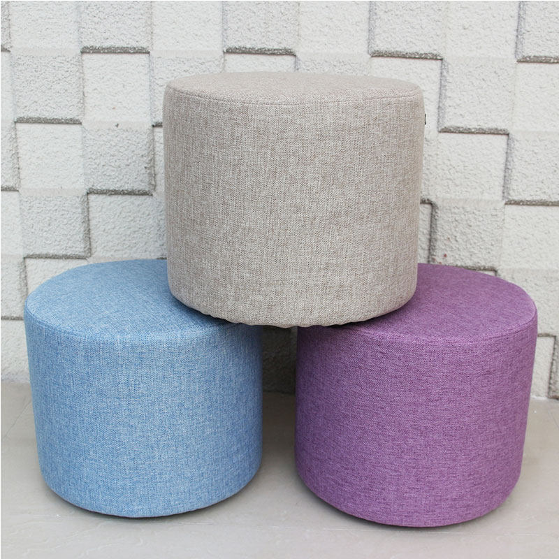 实木小家用布艺圆板凳时尚单人矮凳客厅沙发凳茶几餐凳创意换,住宅家具,矮凳,淘宝优惠券,粉丝福利购,淘宝优惠卷