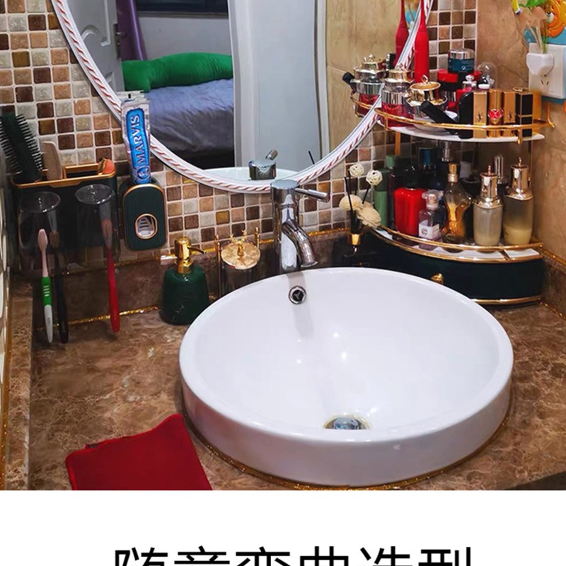 卫生间镜子装饰边框背景墙石w膏线条欧式画框相框包边pvc自粘线条