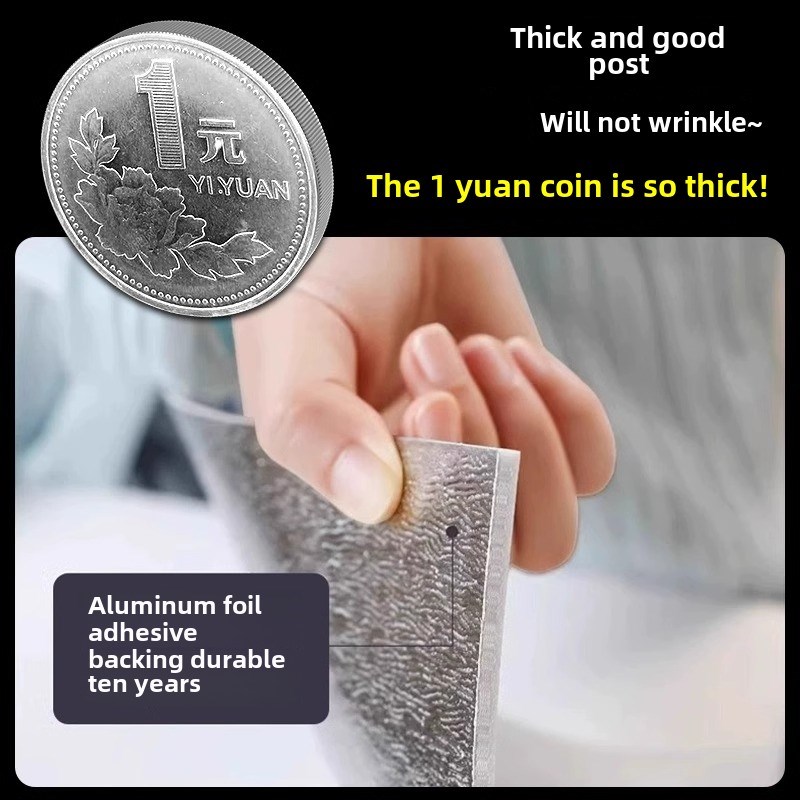 【十倍特厚】卫h生间防水滑地地板贴自粘仿大理石专用耐磨地垫浴