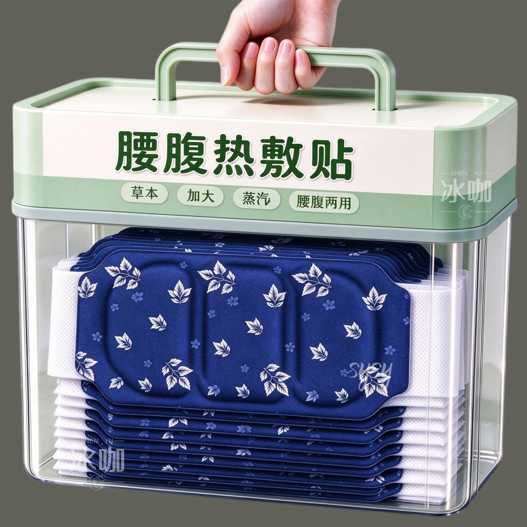 蒸汽艾草自发热暖腹腰贴持久热敷