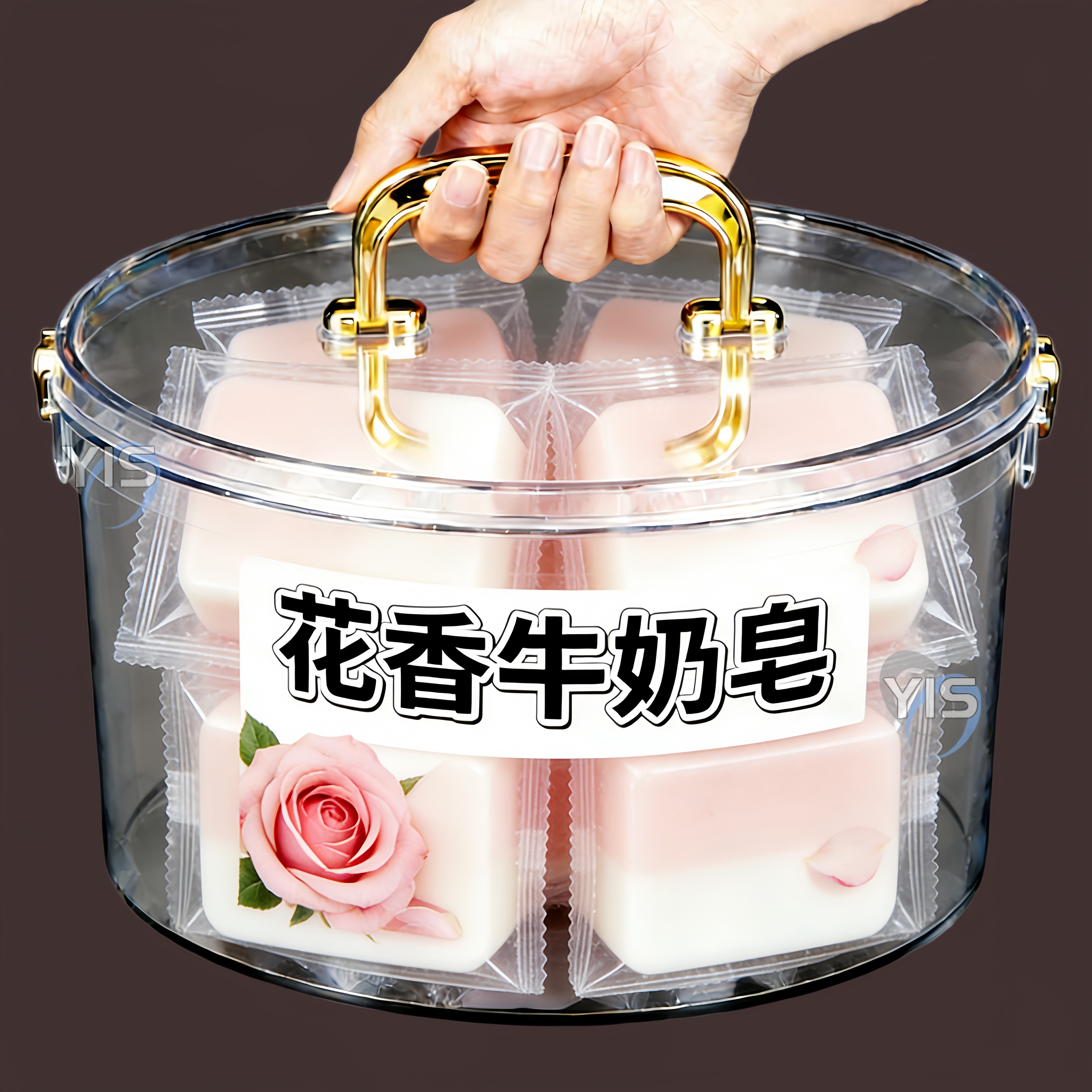 玫瑰牛奶手工皂持久留香清爽洁面