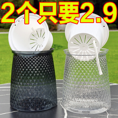 双层水培花盆自动吸水多功能家用