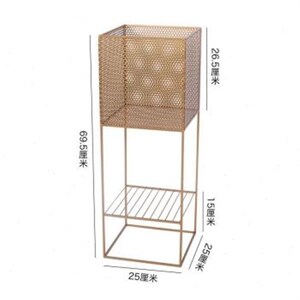 新品空之间生北欧铁艺花架室内玄关客厅阳台绿萝金属W花盆落地式