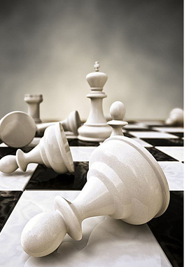 欧式黑白国际象棋小摆件简约美式家居样板间饰品软装摆设创意礼品