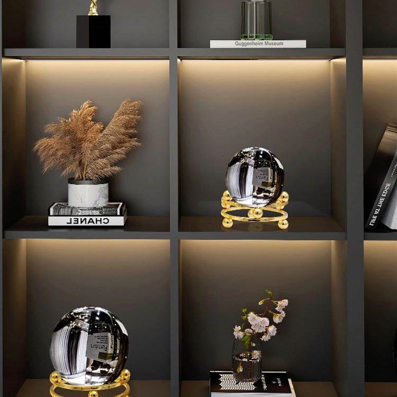 水晶球摆件办公室招财客厅电视柜酒柜轻奢高档书房桌面家居装饰品,家居饰品,装饰摆件,淘宝优惠券,粉丝福利购,淘宝优惠卷