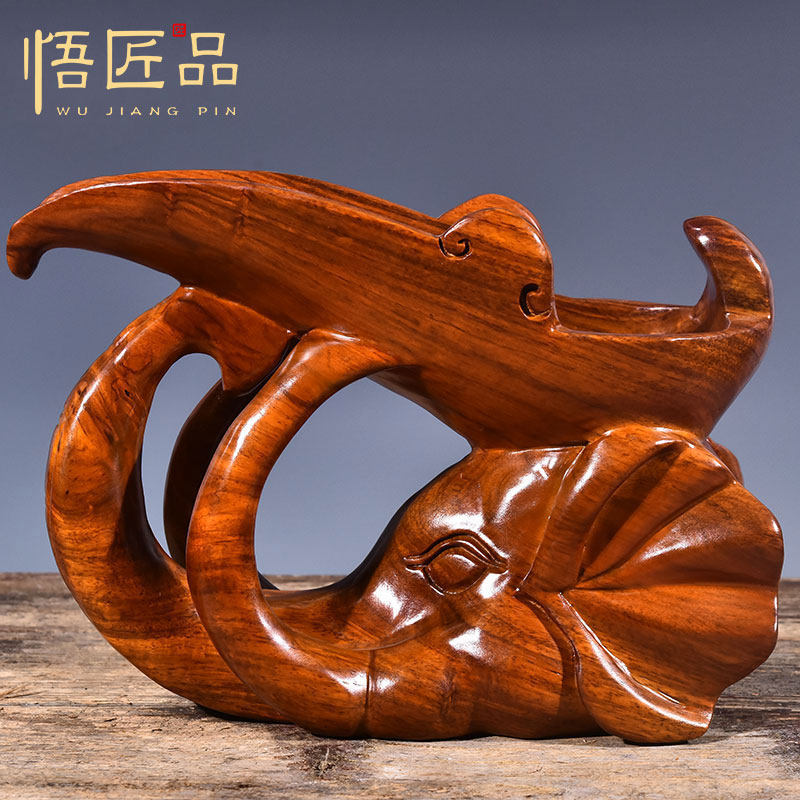 红木工艺品花梨大象木雕红酒架葡萄酒架酒托酒柜家居客厅饰品摆件,家居饰品,装饰摆件,淘宝优惠券,粉丝福利购,淘宝优惠卷