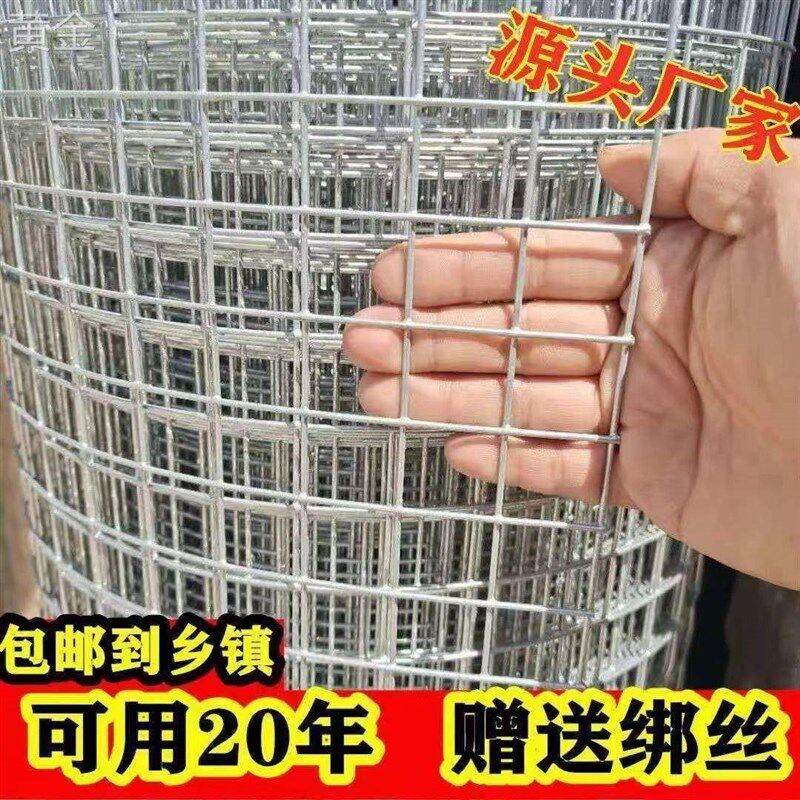 热镀锌钢丝网围栏养鸡鸭加粗镀锌网鸽笼鸟笼兔R笼防鼠网防蛇铁丝