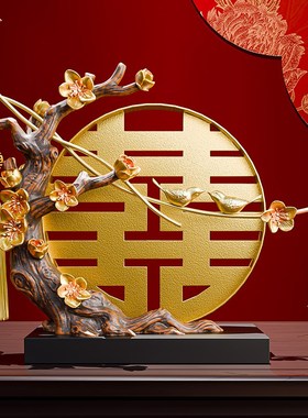 新婚礼物送新娘喜鹊登枝摆件送闺蜜订婚结婚礼品新中式高档伴手礼