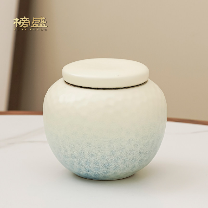 茶叶罐中式陶瓷密封罐储茶罐防潮高档精品家用红茶绿茶茶叶存储罐
