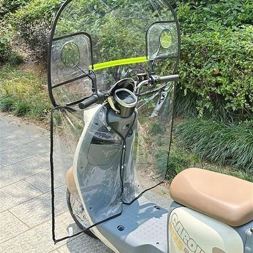 通用电动摩托车前挡风板冬天电瓶加宽挡雨挡泥脚下护腿部高清透明