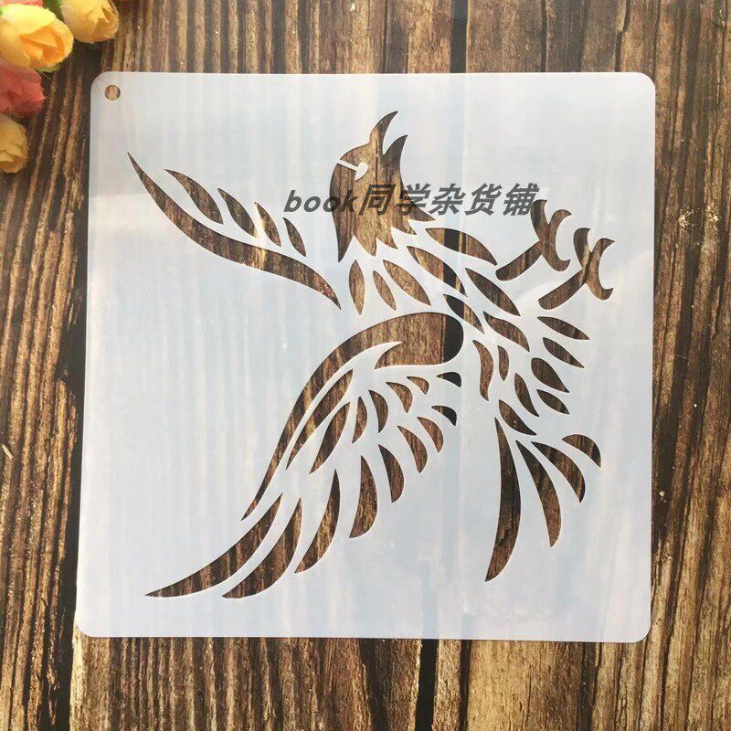 卡通动物a 镂空绘画模板diy喷绘涂鸦花边尺手抄报儿童画画绘画工
