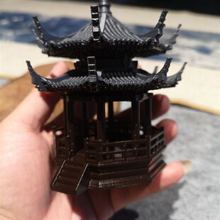 钰书房盆景假山摆件配件吸水石微景观假山上的小摆件大号凉亭古建