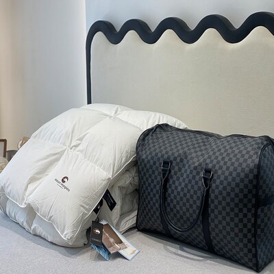 A类高端b95%白鹅绒冬季加厚保暖羽绒被心被芯冬天双人小资被子冬