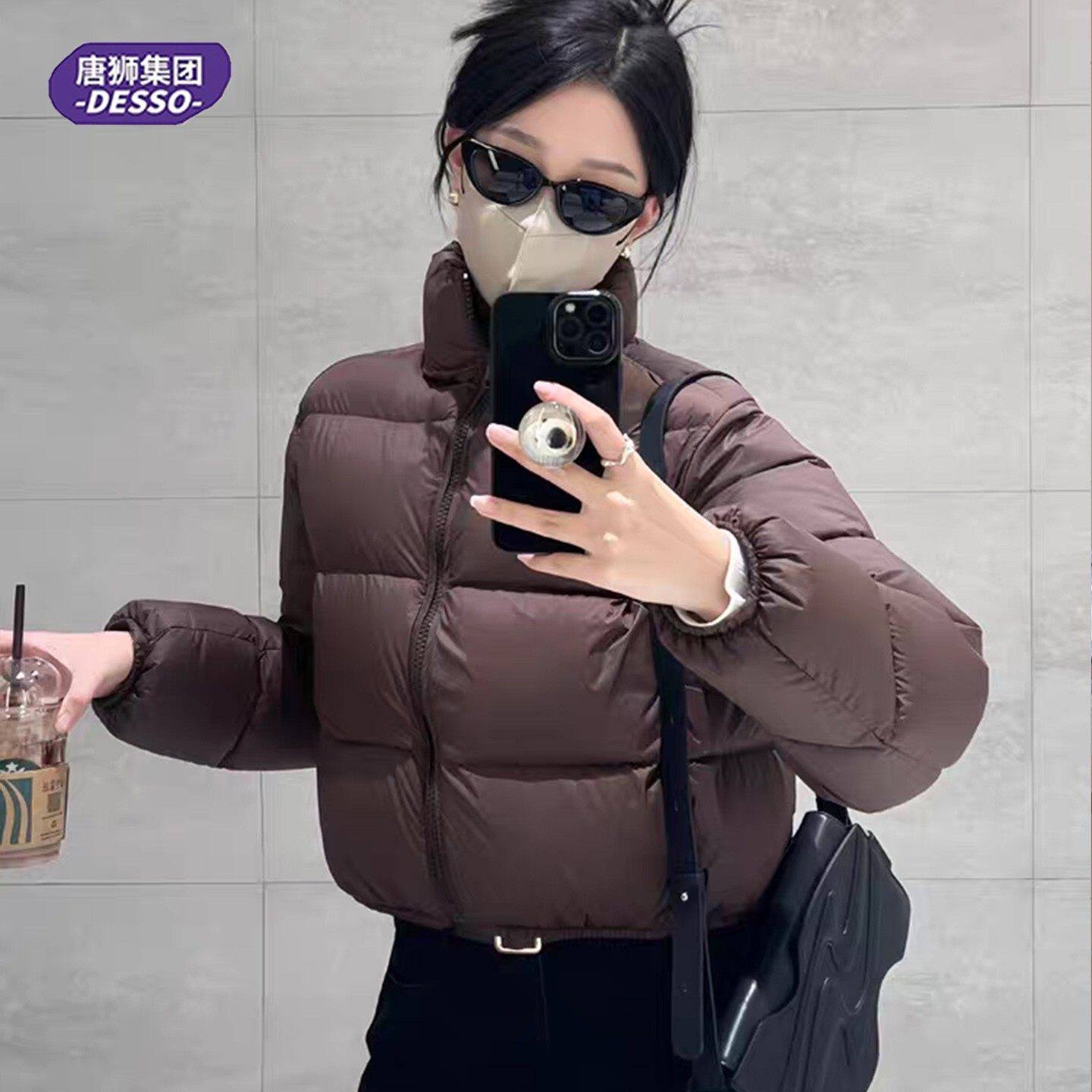 唐狮DESSO冬季新款肯豆风娃娃领黑金多款羽绒服加厚保暖外套F2