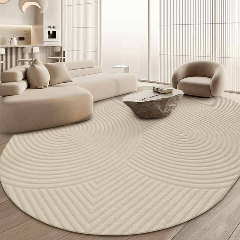 地毯客厅简约沙发茶几地毯高级家用侘寂奶油风卧室大面积全铺地垫