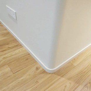 植木生活圆弧踢脚线实木烤漆白色极简风格定制异形墙角线地脚线