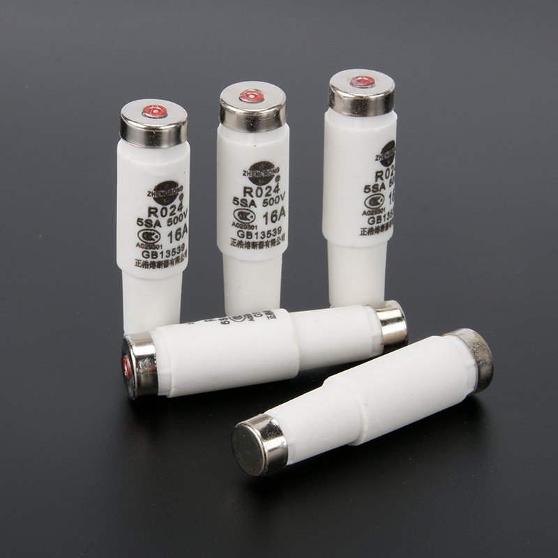 正浩R024 5SA陶瓷螺旋式熔断器熔芯RO24保险丝管 2A~32A 500V正熔