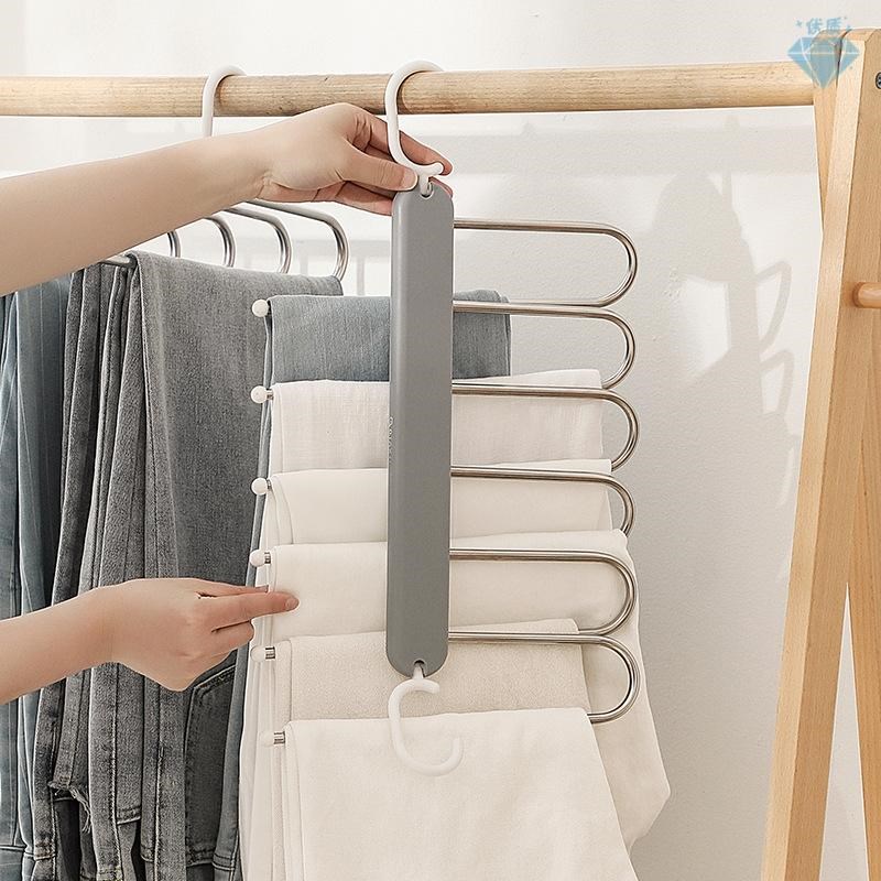 clothes hanger household clothes haFnging folding multifunct
