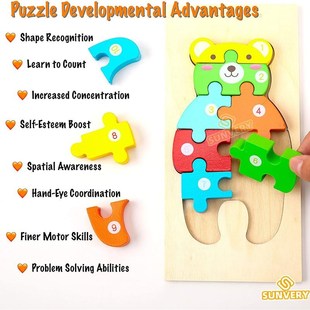 Puzzles for Wooden KidMs Toys Toddler Montessori