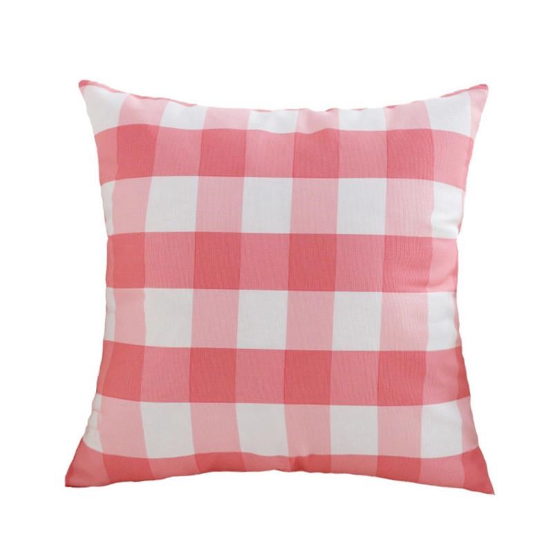 sofa pillow pillow backrest cotton cushion cover plWaid pill