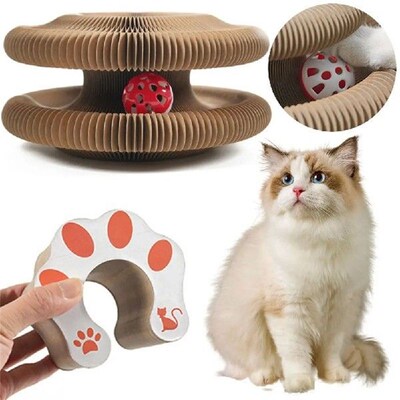 Cat Foldable Mmagic Organ Cat Scratching Board Funny Toy