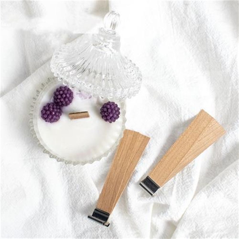 20PCS Natural Wood Wax Wick DIYC Candle Material Soy Wax Aro