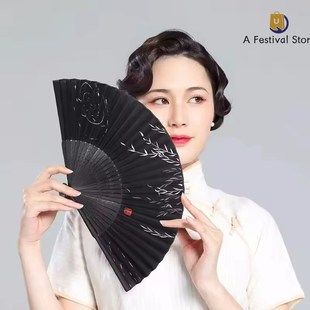 Fan Fans Bamboo Hand Vintvage Dancing Folding Gifts Chinese