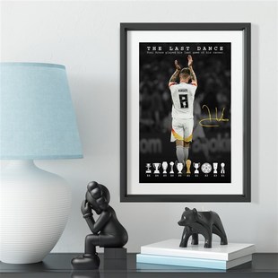 皇马克罗斯最后一舞德国实木装饰相框照片墙桌摆挂框酒吧壁画